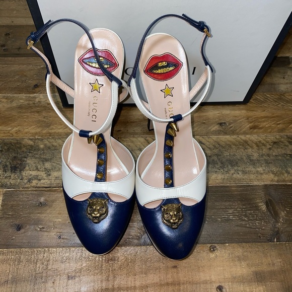 Gucci Angel Platform Spiked Sandals - Picture 2 of 8